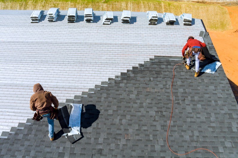 New roof installation on a Long Island house