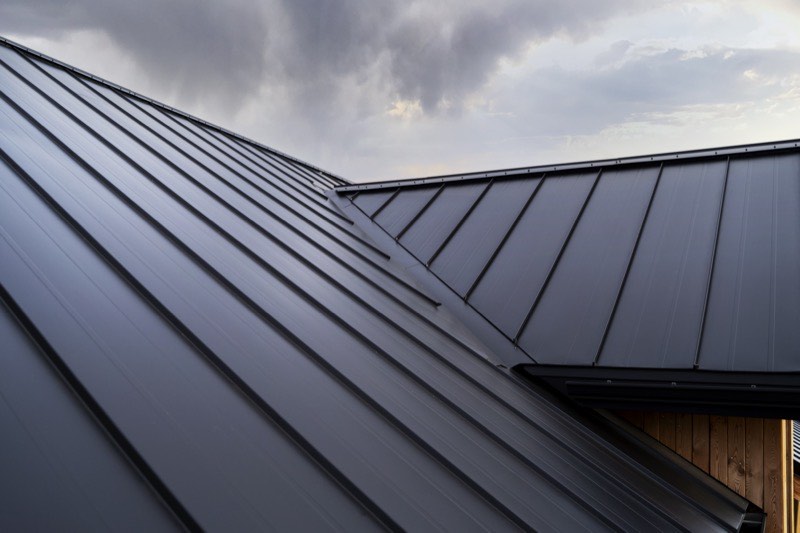 Standing-seam metal roof
